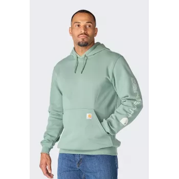 Carhartt Iconic K288 Logo Felpa GREEN SLATE