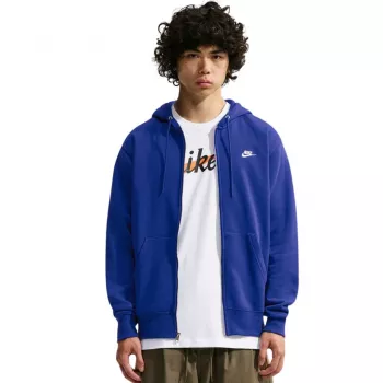 Felpa con cappuccio uomo Nike Club BB FZ blu FN3861 455 XL