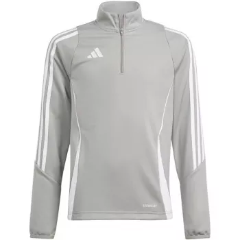 adidas Tiro 24 maglia da allenamento bambino felpa grigio IR9363 116 cm