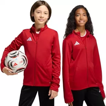 Giacca da allenamento adidas Entrada 26 bambino rosso JZ6612 140cm