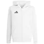 Felpa con zip integrale adidas Entrada 26 Full Zip bambino bianco KH1783 164cm