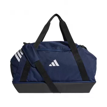 Borsa adidas Tiro Duffle Medium con scomparto inferiore blu navy KD4235