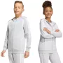 Felpa con cappuccio full zip adidas Tiro 26 League bambino grigio KF3323 152cm