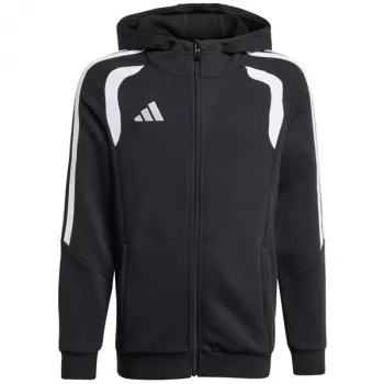 Felpa con cappuccio full zip adidas Tiro 26 League bambino nero KF3324 164cm