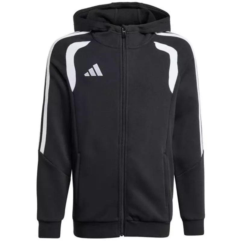 Felpa con cappuccio full zip adidas Tiro 26 League bambino nero KF3324 164cm