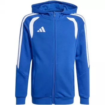 Felpa con cappuccio full zip adidas Tiro 26 League bambino blu KF9102 140cm