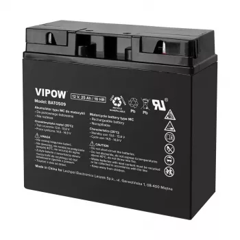 Batteria ricaricabile VIPOW tipo MC per moto 12V 25Ah