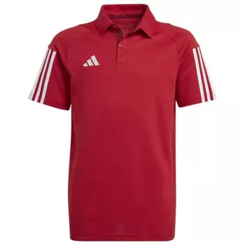 Polo bambino adidas Tiro 23 Competition Cotton rosso HI4715 152cm