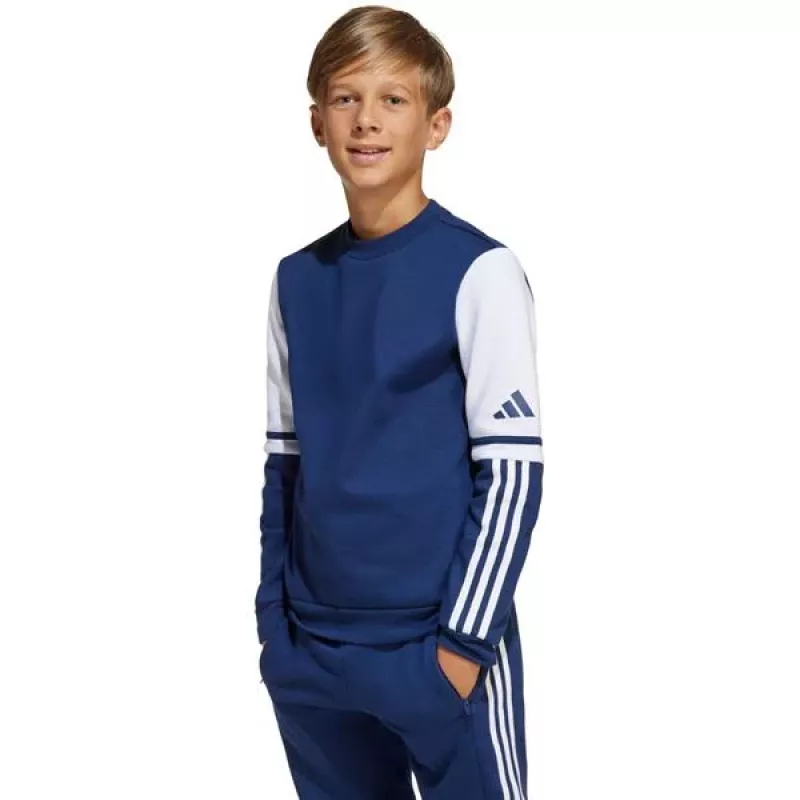 Felpa bambino adidas Squadra 25 Sweat Crew blu navy JD4814 164cm