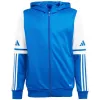 Felpa bambino adidas Squadra 25 Hoody blu e bianco JD4802 140cm