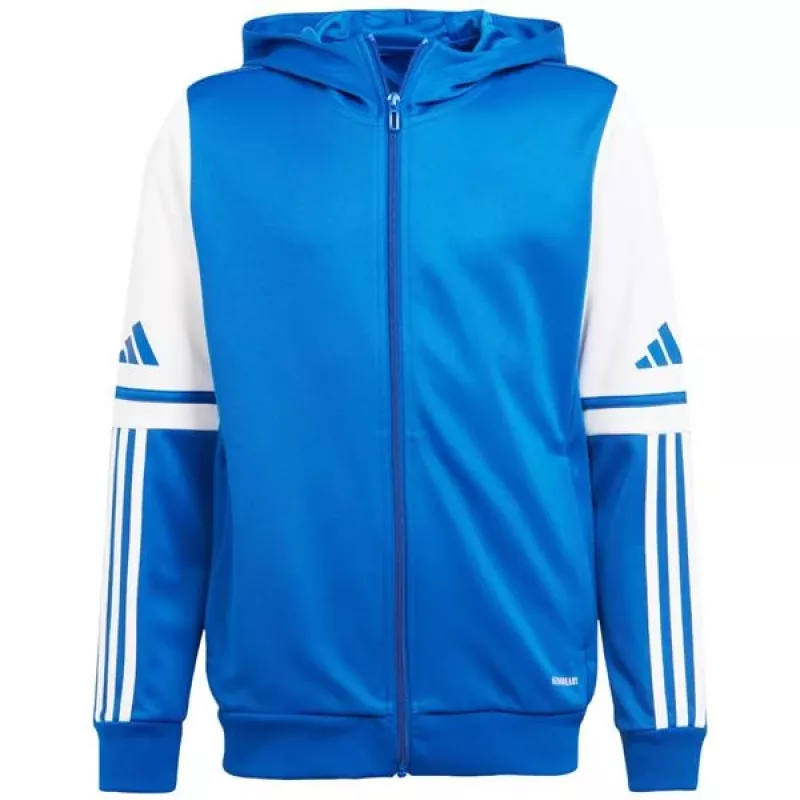 Felpa bambino adidas Squadra 25 Hoody blu e bianco JD4802 140cm