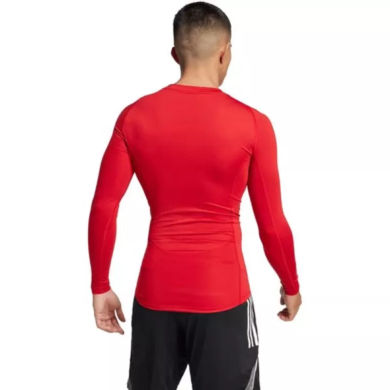 Maglia a maniche lunghe uomo adidas Techfit rosso JP2926 XL