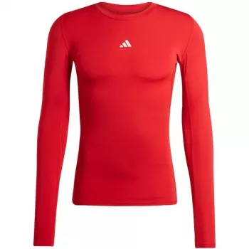 Maglia a maniche lunghe uomo adidas Techfit rosso JP2926 L