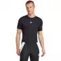 T-shirt a maniche corte uomo adidas Techfit nero JP4674 S