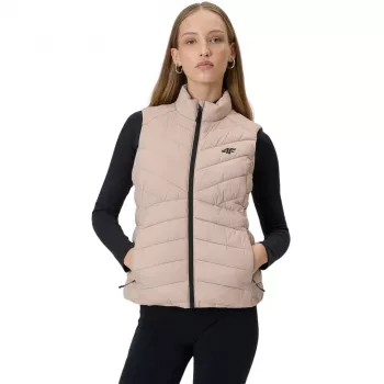 Gilet donna 4F F347 beige 4FWSS26TVJAF347 83S XL
