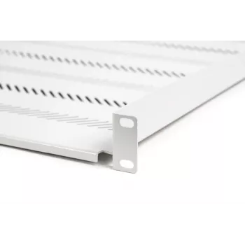 DIGITUS TN-19-550-1U-GY ripiano rack fisso 1U, profondità 550 mm, grigio RAL 7035, portata 25 kg
