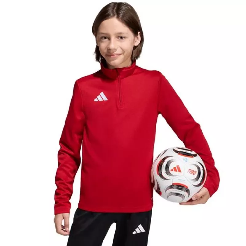 Giacca da allenamento bambino adidas Entrada 26 Training Top rosso JZ6636 128cm