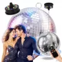 LIGHT4ME MBM 40 IR palla da discoteca a specchio argento