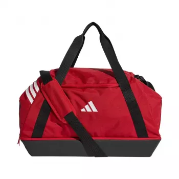 adidas Tiro Duffle Medium borsa con scomparto inferiore rosso JY7953