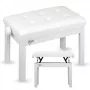 V-TONE PB3 WH panchina per pianoforte panchina per tastiera bianco similpelle