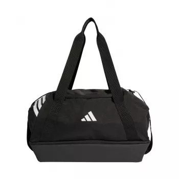 adidas Tiro Duffle borsa piccola con scomparto inferiore nero JY7939