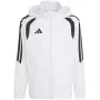 Giacca antivento bambino adidas Tiro 26 League bianco JY9722 152cm