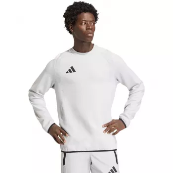 Felpa uomo adidas Tiro 26 Travel Crew grigio chiaro KD3323 2XL