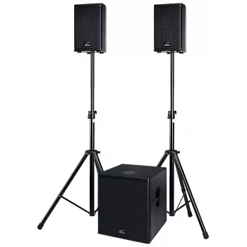 ACT SOL8SISAS Solton ACT SAT sistema PA attivo 2.1 1000W RMS con subwoofer da 15