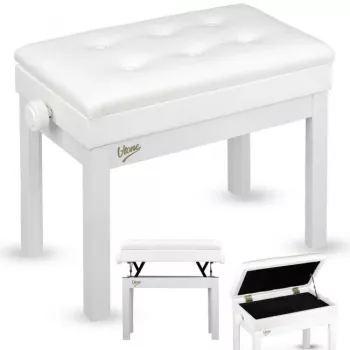 Panchetta per pianoforte V-TONE PB4 WH, laccata bianca