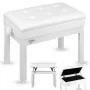 Panchetta per pianoforte V-TONE PB2 WH, bianca, in similpelle