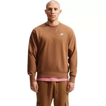 Nike Club FT felpa uomo marrone chiaro FN3888 270 XL