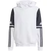 Felpa con cappuccio adidas Squadra 25 Sweat Hoody bambino bianco JD4807 128cm