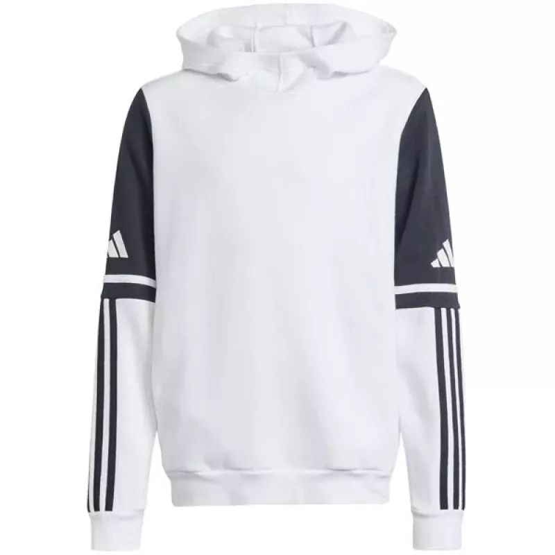 Felpa con cappuccio adidas Squadra 25 Sweat Hoody bambino bianco JD4807 128cm