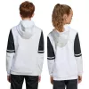 Felpa con cappuccio adidas Squadra 25 Sweat Hoody bambino bianco JD4807 128cm