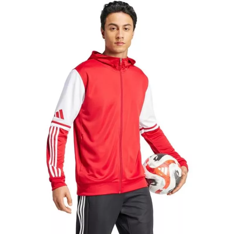 Felpa con cappuccio adidas Squadra 25 Hoody uomo rosso JD2990 S