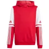 Felpa con cappuccio adidas Squadra 25 Sweat Hoody bambino rosso JD4805 128cm