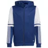 Felpa con cappuccio adidas Squadra 25 Hoody bambino blu navy-bianco JD4800 140cm