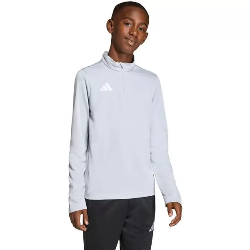 adidas Entrada 26 giacca da allenamento per bambino grigio chiaro JZ6637 116cm