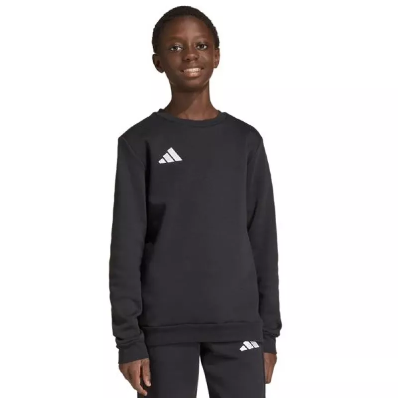 Felpa bambino adidas Entrada 26 Sweat Top nero JZ6554 116cm