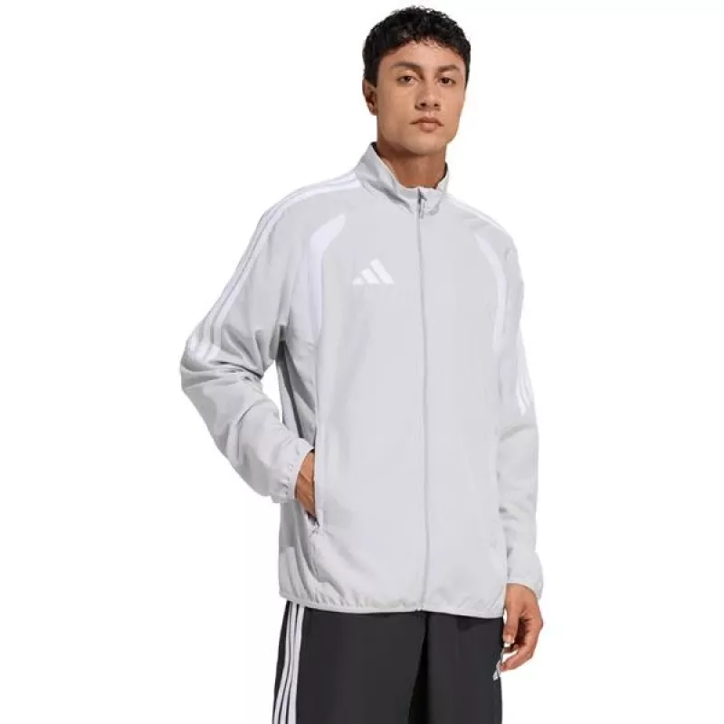 Giacca da training adidas Tiro 26 League Presentation uomo grigio chiaro JZ9050 L