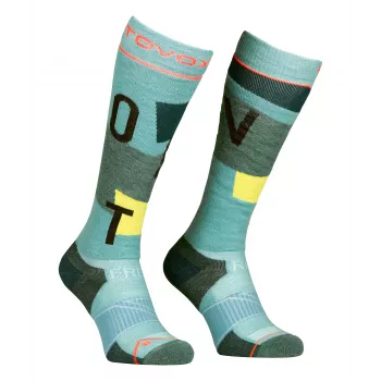 Calze da sci donna Ortovox Freeride Long Socks Cozy - ice waterfall