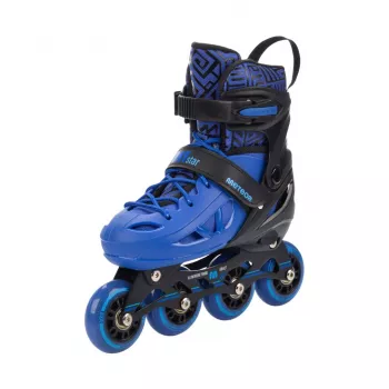 Pattini in linea per bambino Meteor Loky nero-blu Taglia 30-33