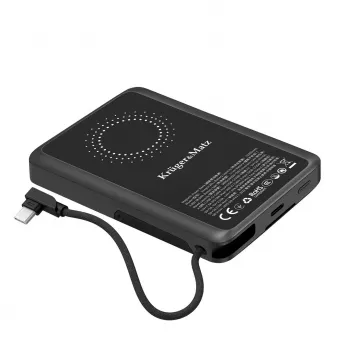 KRUGER & MATZ KM0916 powerbank 10000 mAh con Quick Charge 3.0 e Power Delivery 3.0, nero
