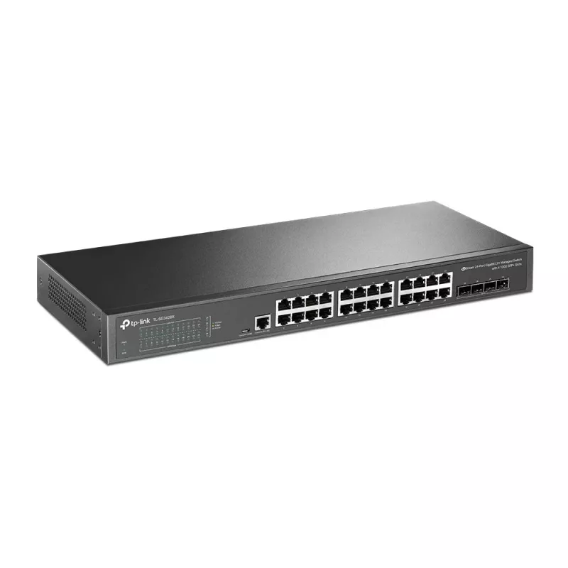 TP-Link JetStream TL-SG3428X switch di rete Managed L2+/L3 Gigabit Ethernet (10/100/1000) 1U nero