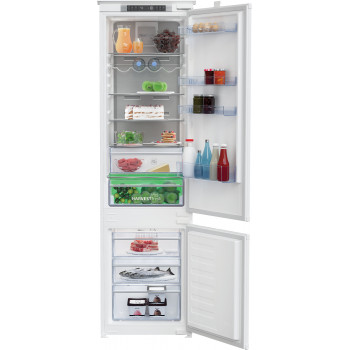BEKO frigorifero BCNA306E4SN da incasso, 193,5 cm, classe di efficienza energetica E, HarvestFresh, Neo Frost, Metal Wall