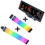 Lian Li Visual Upgrade Kit Strimer Wireless 24-Pin RGB cavo per scheda madre, controller + cavo GPU 12V-2x6 Wide & 8,8 Universal Screen - nero