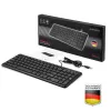 Perixx PERIBOARD-213 DE B Tastiera USB con filo, layout tedesco (QWERTZ), switch a forbice, nero