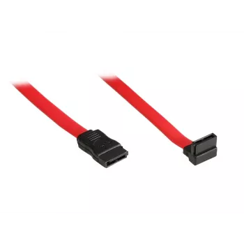 EXSYS cavo dati SATA III con connettore angolare, 0,5 m, rosso EX-K3605