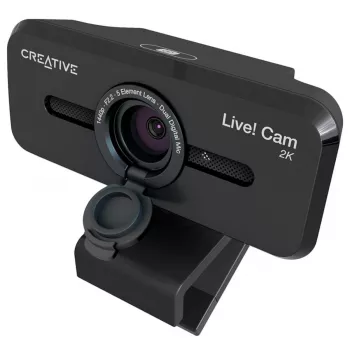 Creative Live! Cam Sync V3 webcam 2K QHD con doppio microfono e otturatore privacy, nero