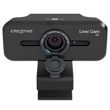 Creative Live! Cam Sync V3 webcam 2K QHD con doppio microfono e otturatore privacy, nero